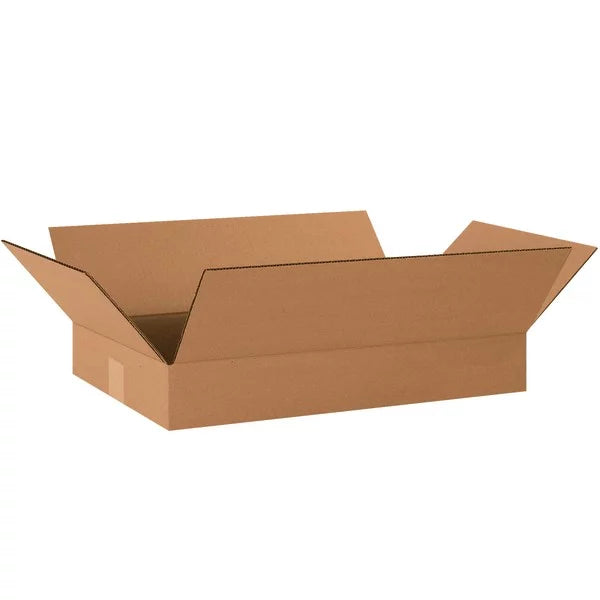 Corrugated Boxes, Flat, 3"H x 12"W x 20"D, Kraft, Pack Of 25 G29462