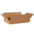 Corrugated Boxes, Flat, 3"H x 12"W x 20"D, Kraft, Pack Of 25 G29462