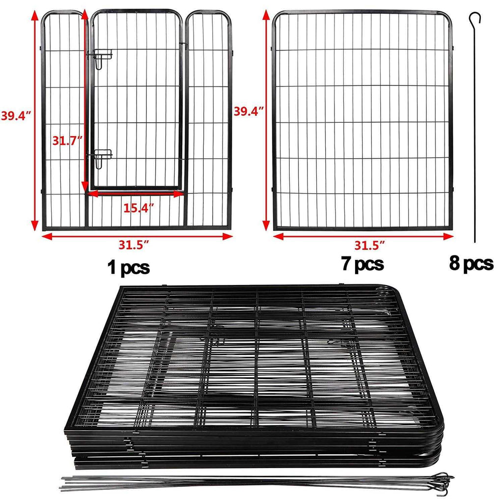 Foldable Metal Exercise Pen & Pet Playpen B249116