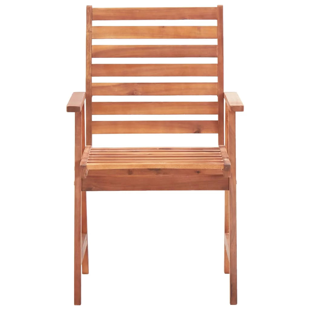 2 pcs Acacia Wood Patio Dining Chairs R976