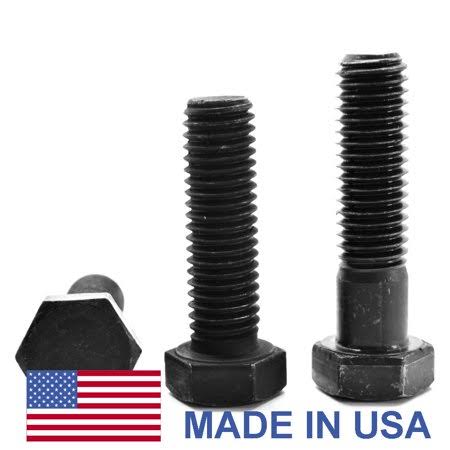 7/8 inch-14 x 2 inch Grade 5 Hex Cap Screw Black Oxide P6566