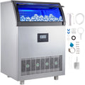 Commercial Ice Maker 200LBS/24H 55LBS Storage Q555
