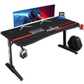 55 inch T-Shaped Legs Computer Gaming Desk with Cup Holder Z95417