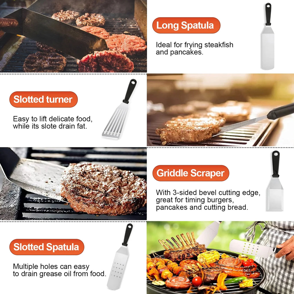 13 Pcs Stainless Steel Griddle Accessories E9267