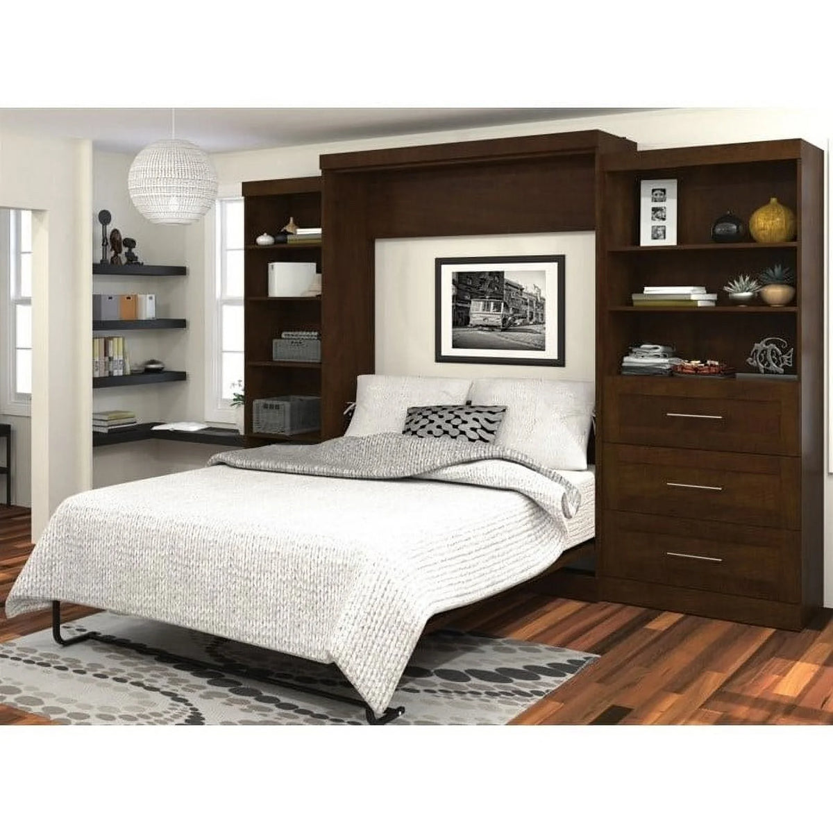 Queen Storage Wall Bed I331748