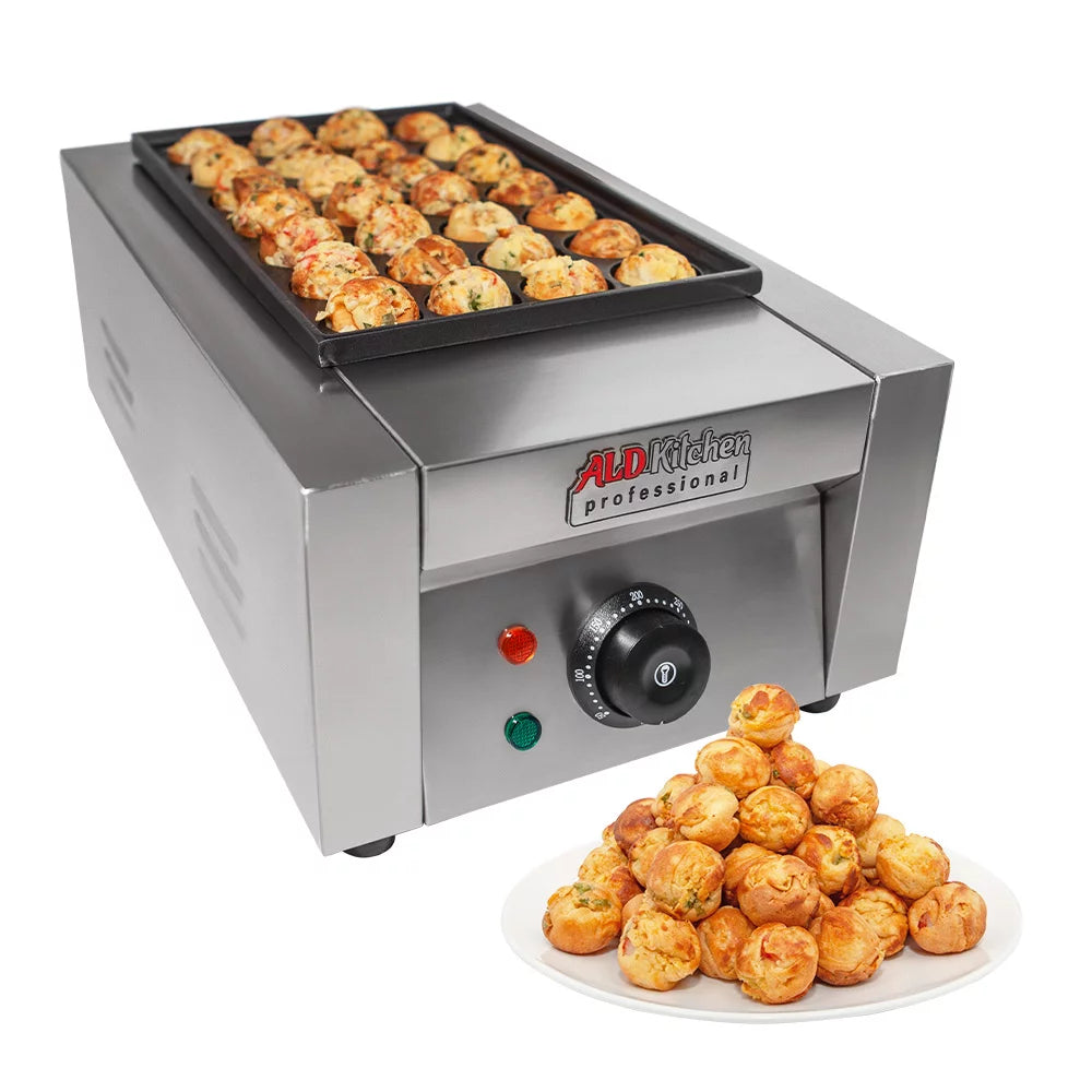 Takoyaki Electric Grill 28 Pcs Nonstick Stainless Steel H91078