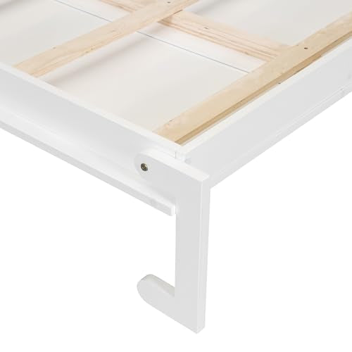 Queen Size White Murphy Bed Cabinet with Closet Z301185