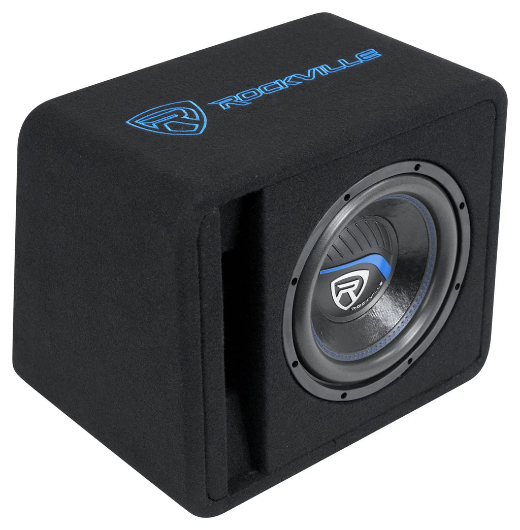 10" 1200w Car Subwoofer + Vented Sub Enclosure + Amp P518045
