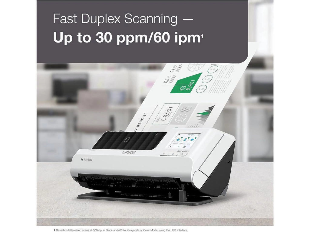 Wireless Compact Desktop Document Scanner with Auto Document Feeder B5027