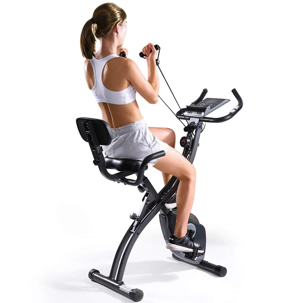 Folding Magnetic Stationary Exercise Bike V4121