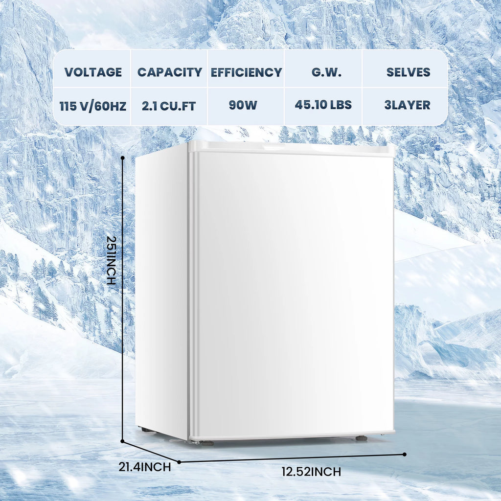 3.0 Cu.ft Compact Upright Freezer with Reversible Door D18799