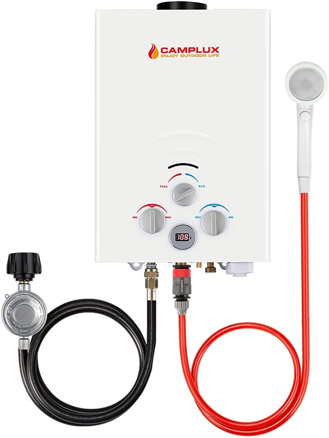 2.64 GPM Propane Portable Tankless Water Heater with Digital Display V4434