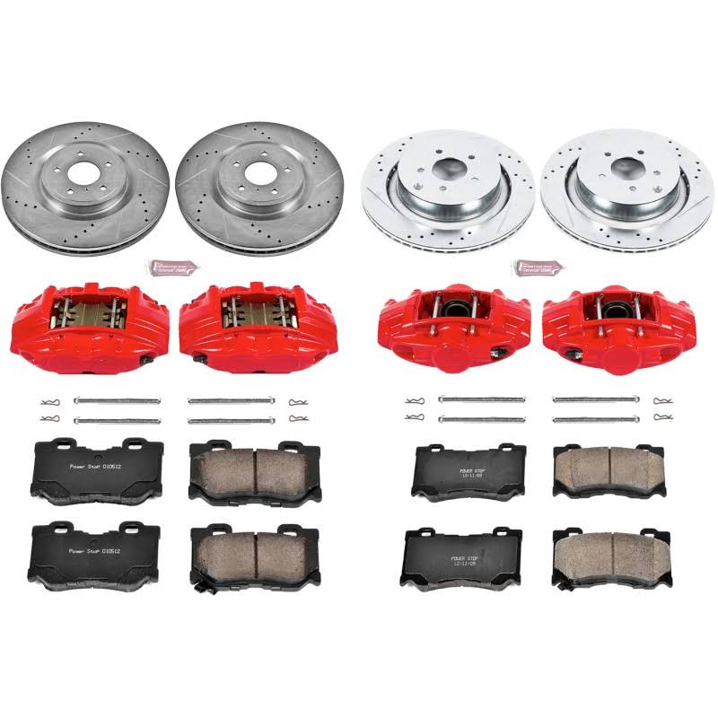 Front and Rear Brake Kit with Calipers D8961