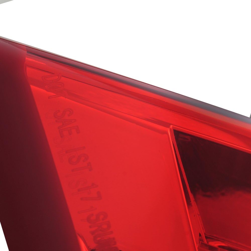 2013-2018 Cadillac ATS Full LED Tail Light Chrome Housing Red Clear Lens E631269