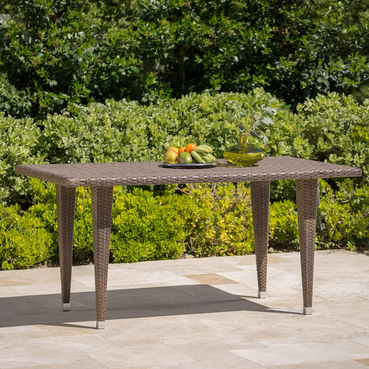 Outdoor Rectangular Wicker Dining Table L873007