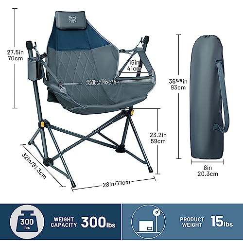 Adjustable Heavy Duty Folding Hammock Camping Chair 2 Pack B802756