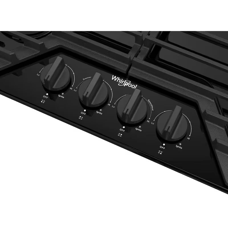 4-Burners Recessed Gas Cooktop in Black B23902