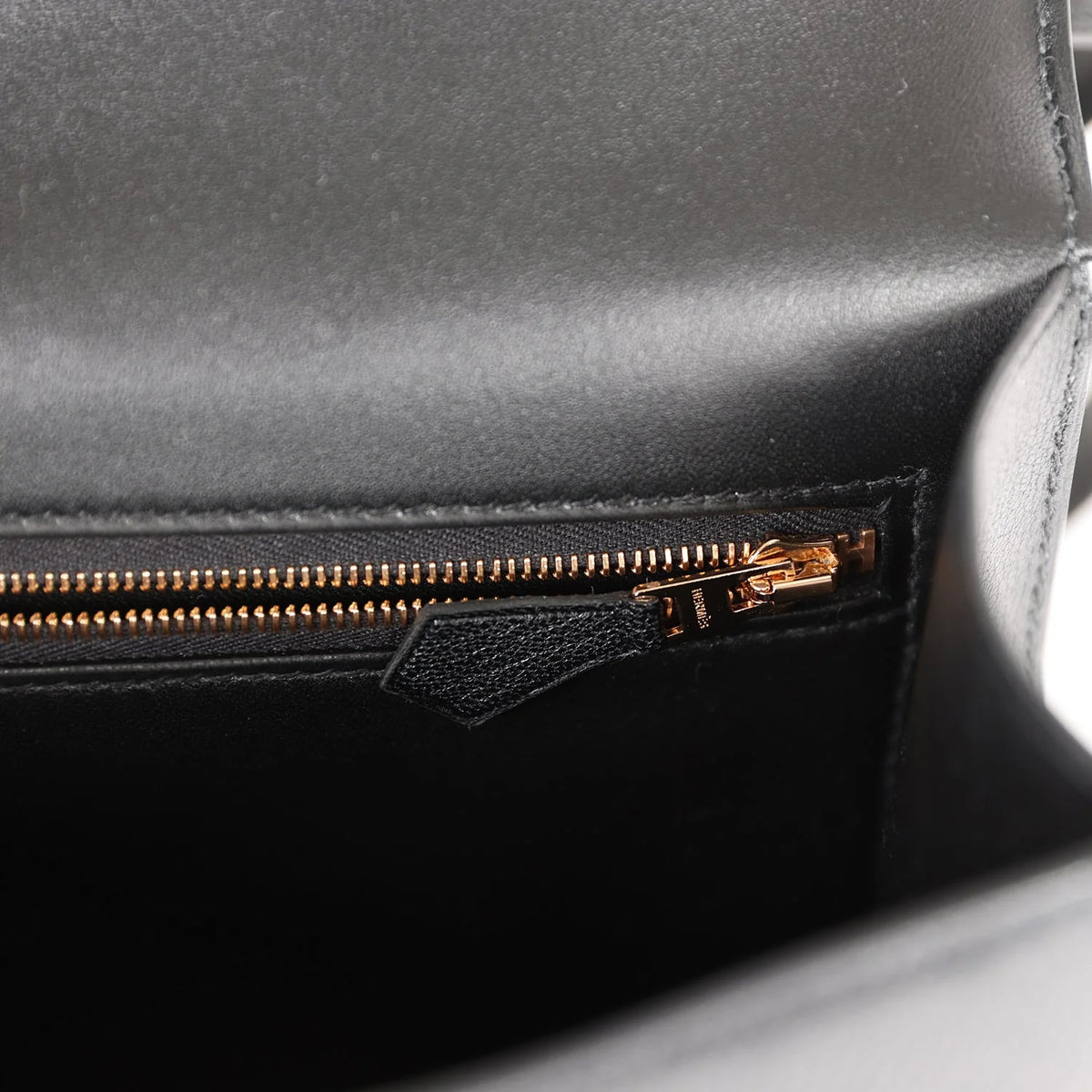 Black Chevre Leather Bag N8882