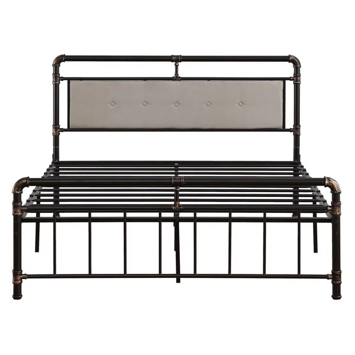 Black Metal Queen Size Platform Bed Frame G459