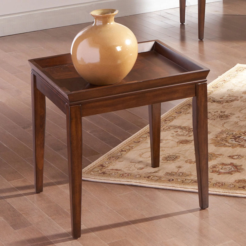Cherry Square Wood End Table E796996