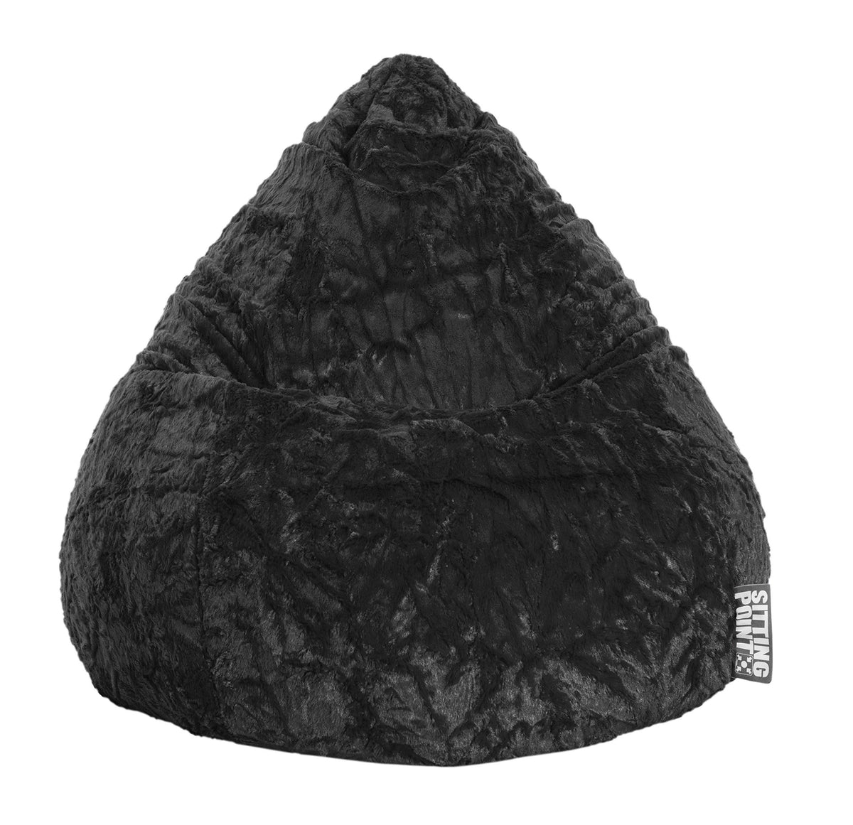 Oversized Faux Fur Upholstered Bean Bag Chair E4892