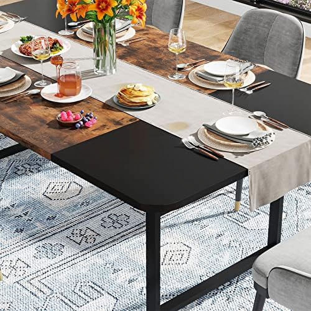 70.87" Long Dining Table with Heavy Duty Metal Frame U376