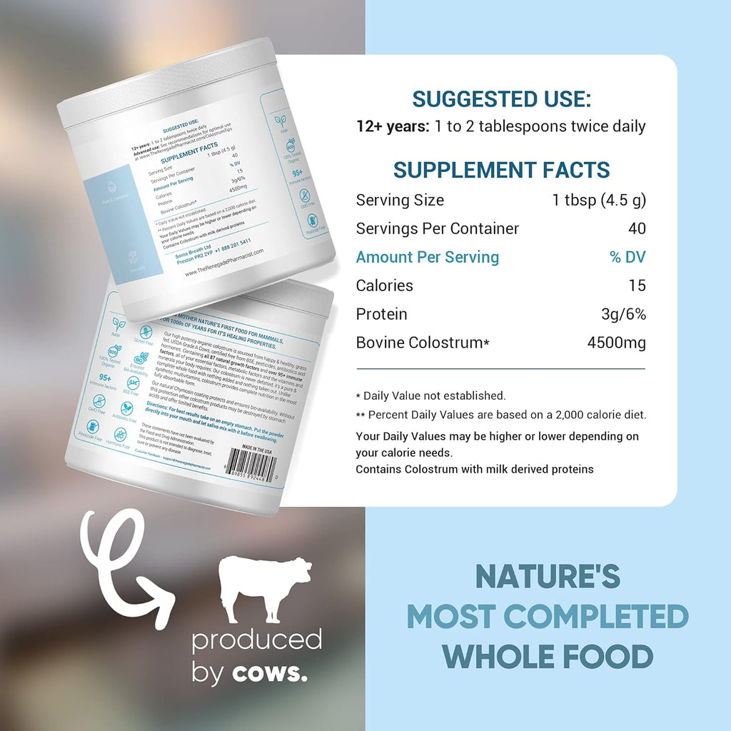 Colostrum Powder 6.5 Oz Pack of 2 V346508