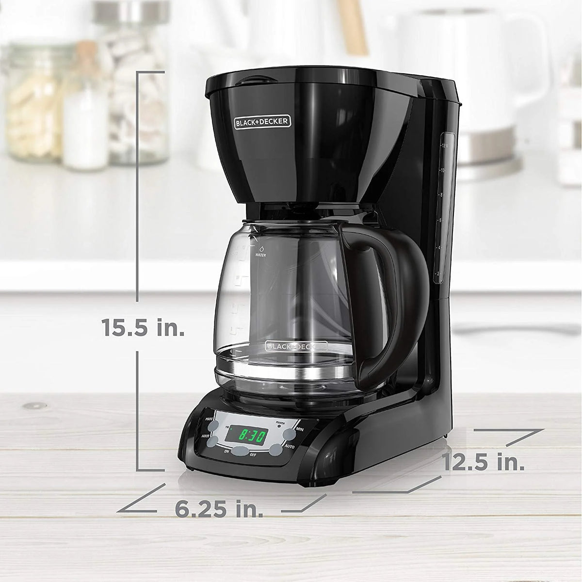 Black 6 Cup Coffee Maker B739335