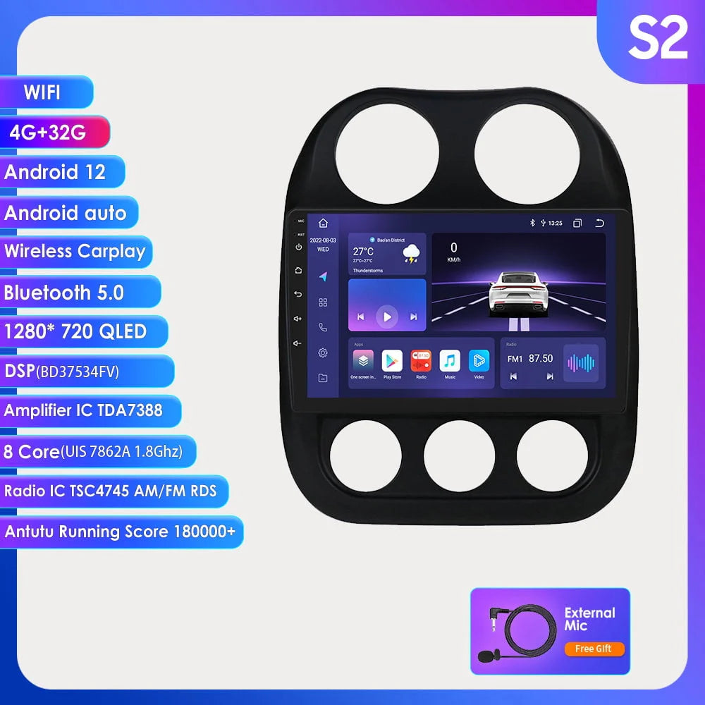Carplay Android 12.0 Car Stereo Radio GPS Navigation Player G24343