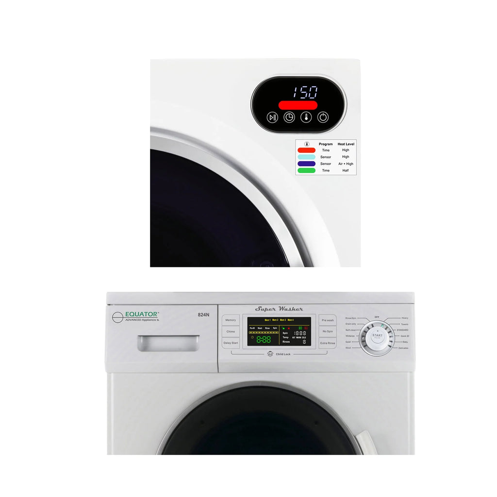 110V Compact Washer and Vented Digital Dryer Set V413940