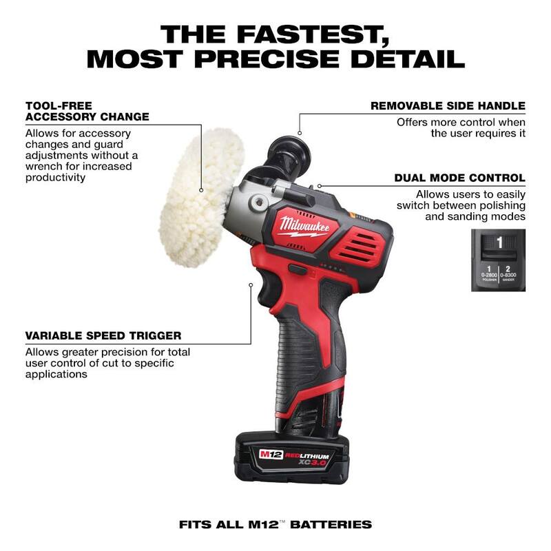 12V Cordless Variable Speed Polisher/Sander Kit I56871