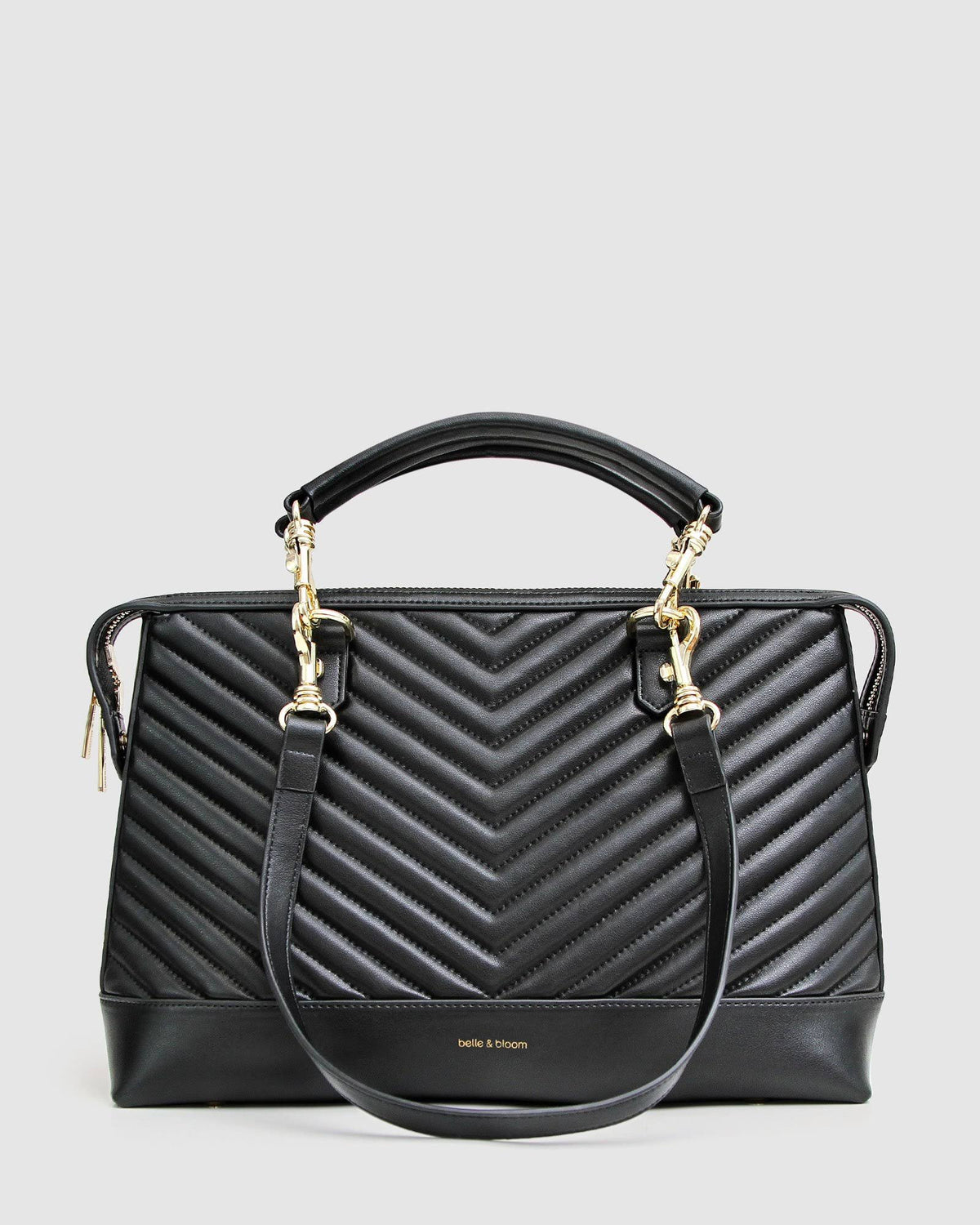Quilted Shoulder Bag - Black L56051