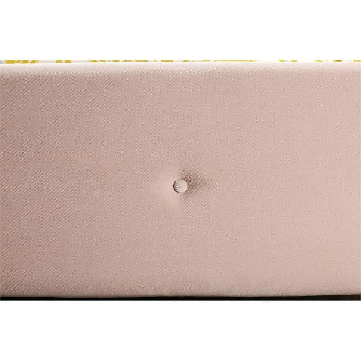 Beige Chenille Upholstered Queen Platform Bed K326706