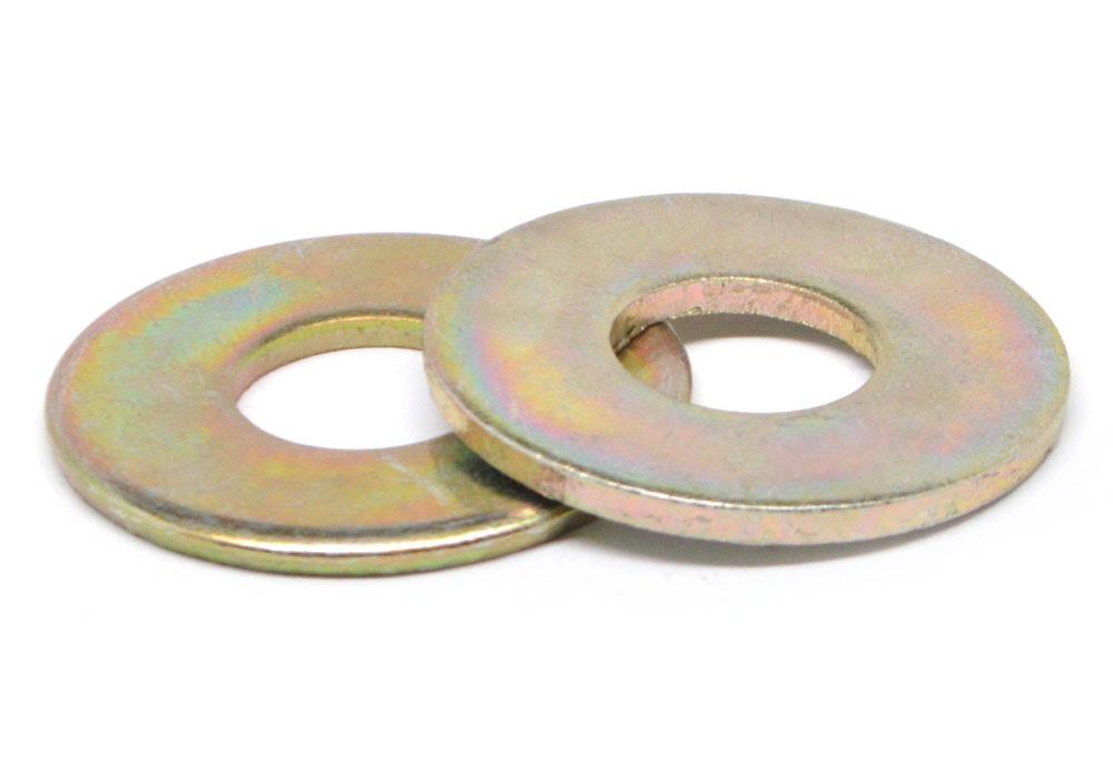 1/2x22 Grade 8 Flat Washer Medium Carbon Steel Yellow Zinc Plated U14575