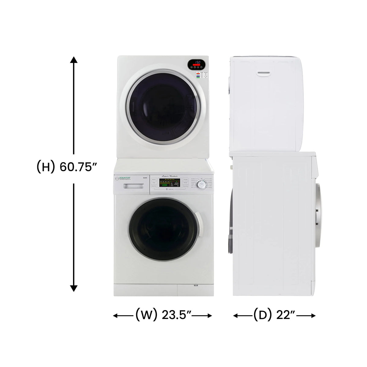 110V Compact Washer and Vented Digital Dryer Set V413940