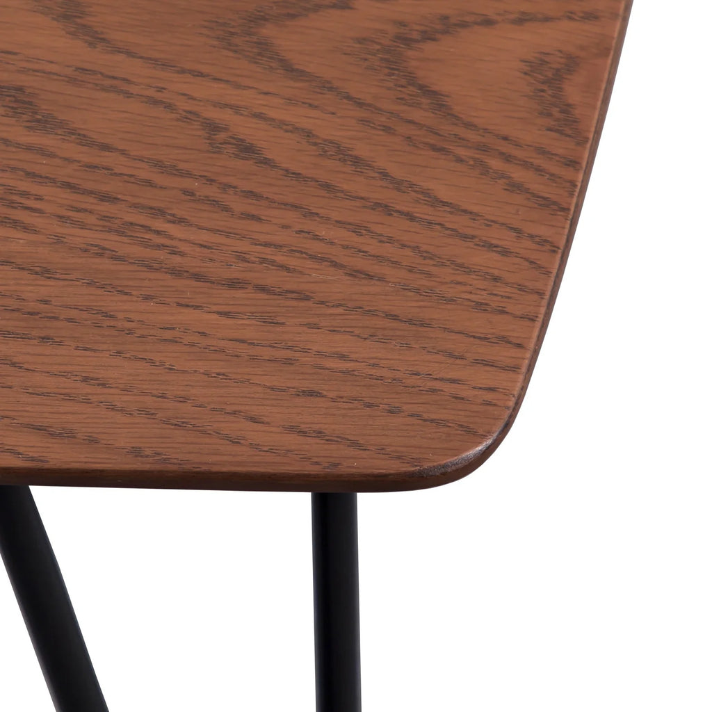 Modern Wood Top Coffee Table With Iron Base I59974