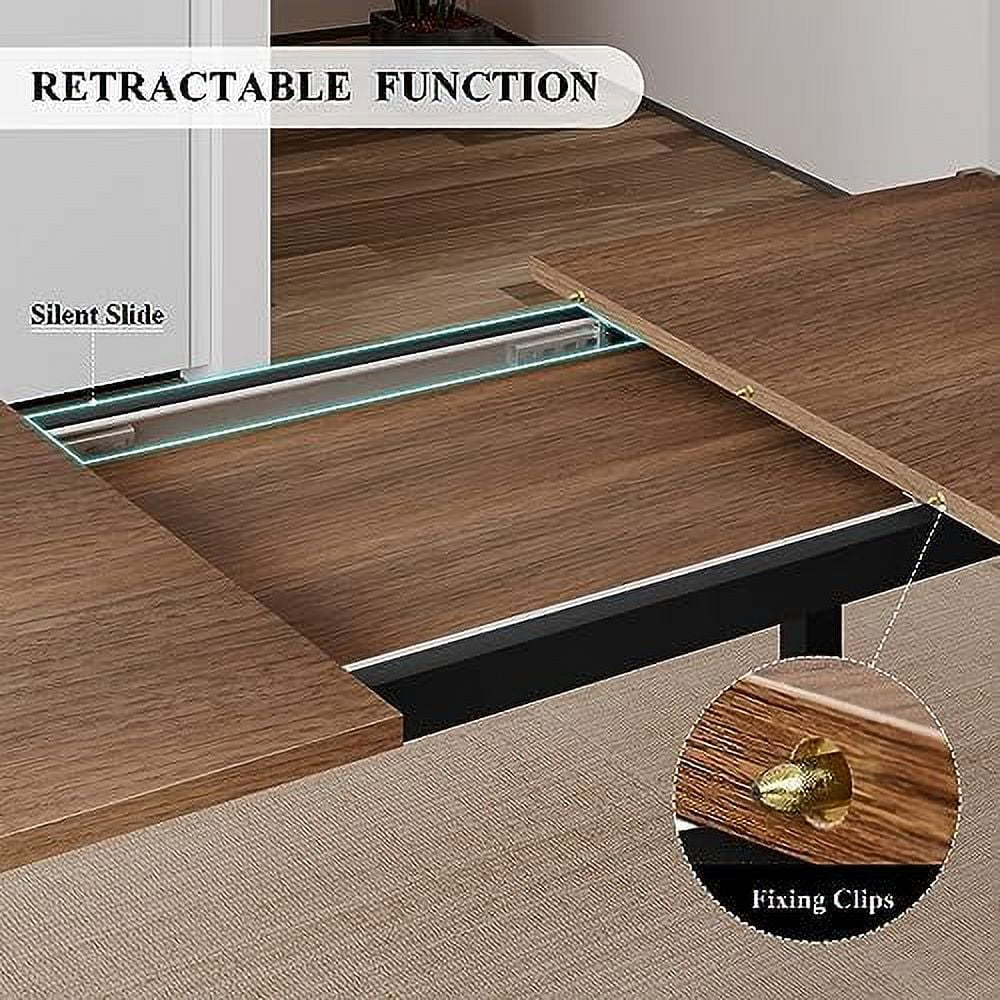 3-Piece Extendable Dining Table Set with 2 Benches I424
