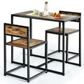 3 Pcs Dining Set Kitchen Table and Chairs J12908