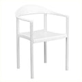 White Plastic Stacking Chair J597