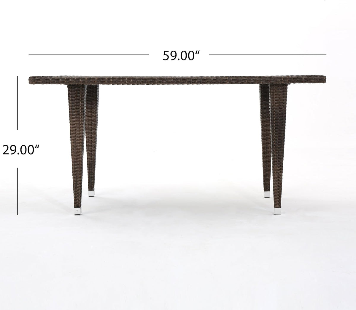Outdoor Rectangular Wicker Dining Table L873007