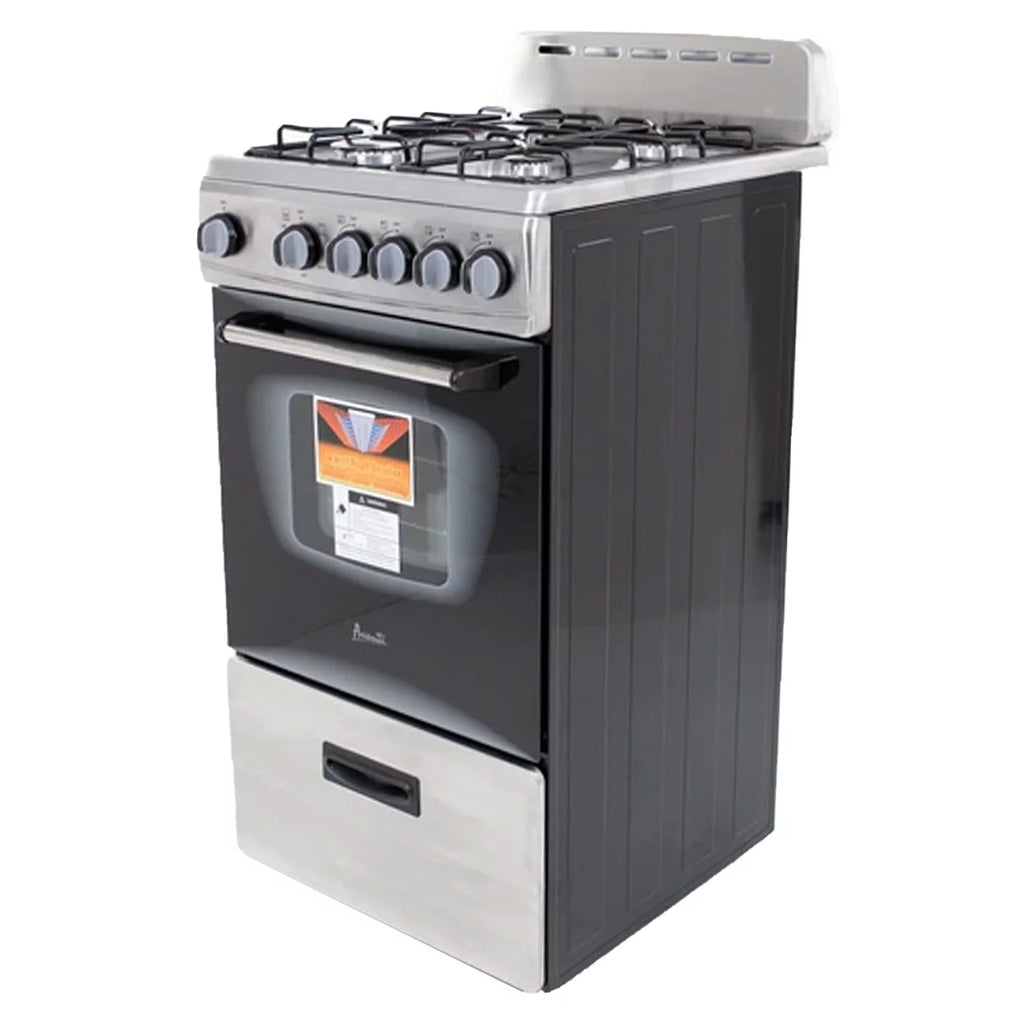 20 Compact Gas Range Oven Stainless Steel I163109