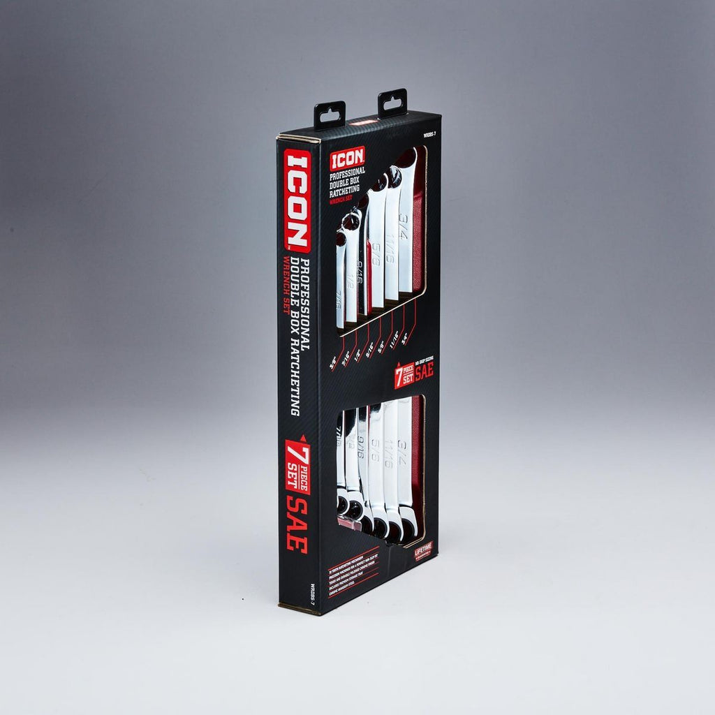 7 Piece SAE Double Box Ratcheting Wrench B226334