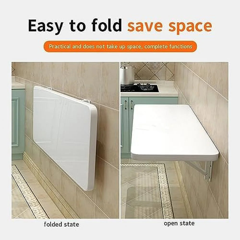 Wall Mounted Folding Heavy Duty Table with Bracket 100x30cm E5034