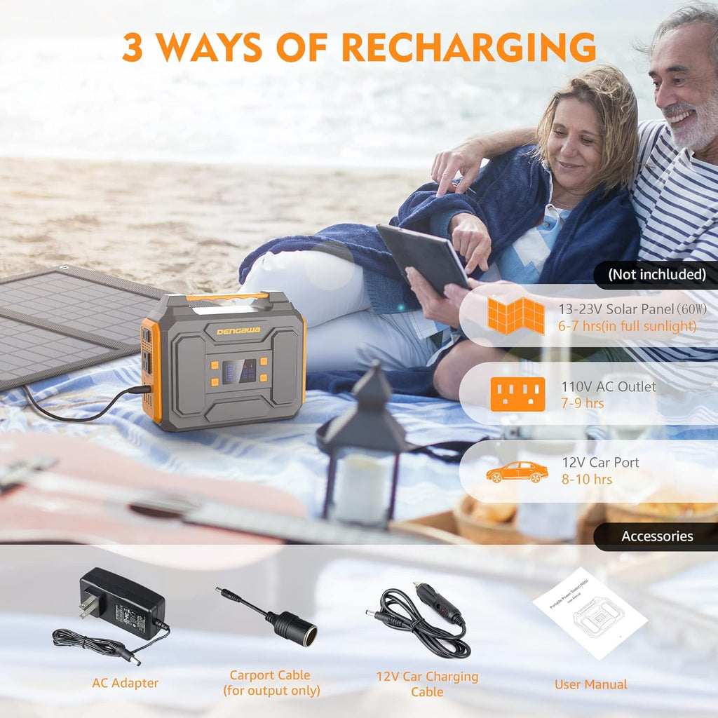 250Wh Portable Power Station with 110V AC Output E8148