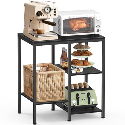 4-Tier Adjustable Metal Kitchen Storage Cart J654483