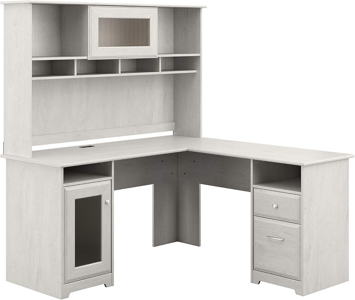 L Shaped Desk with Hutch P29633