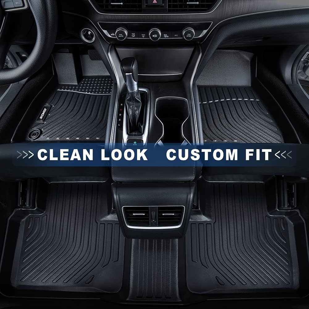All Weather Floor Mats Custom Fit Car Floor Liner Set Black V38117