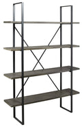 Black Gray Bookcase D258905