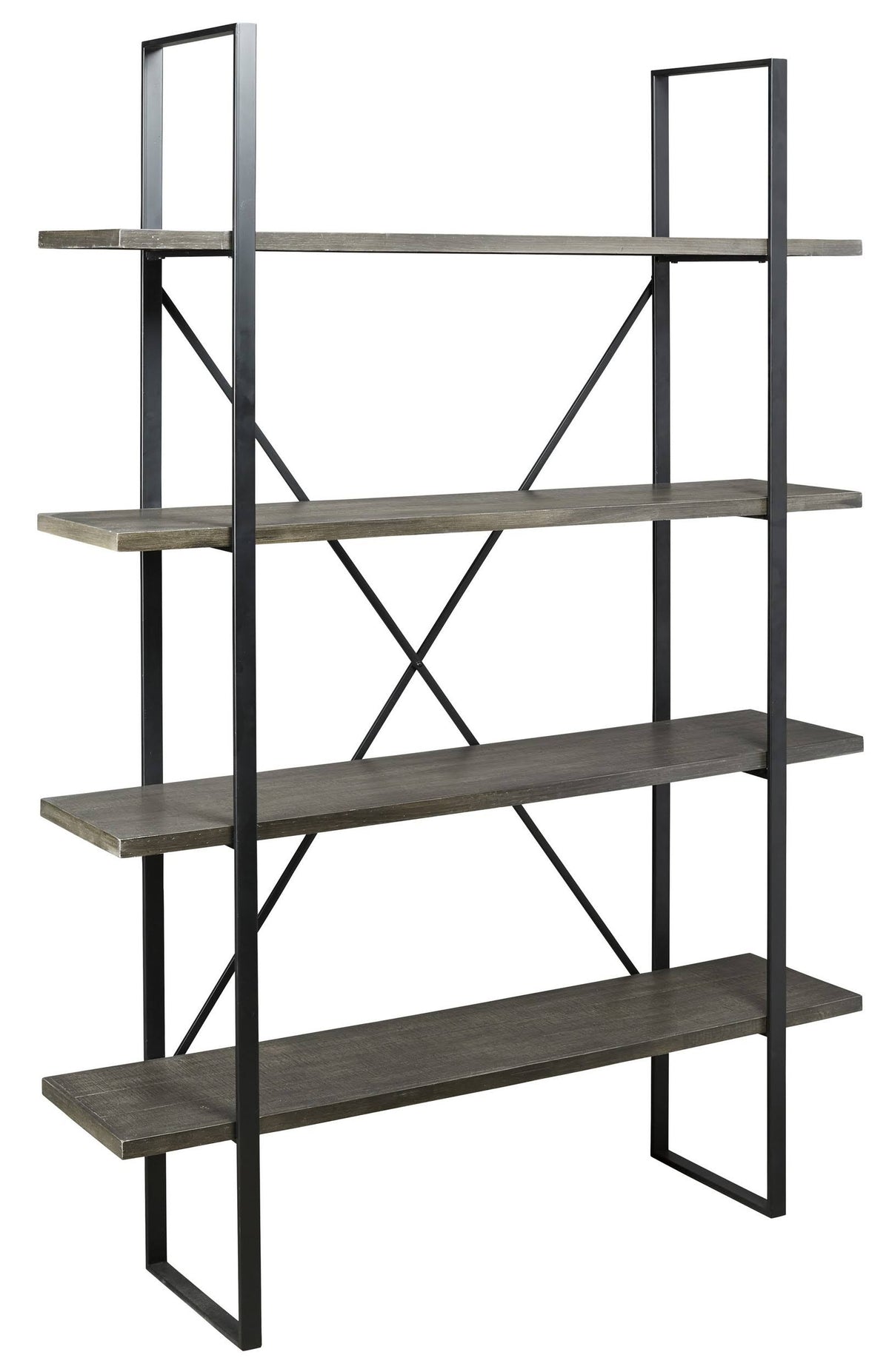 Black Gray Bookcase D258905