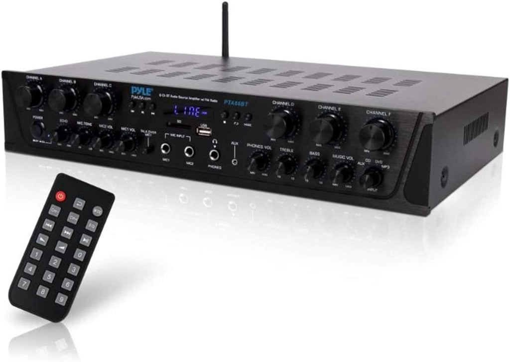 Wireless Bluetooth Stereo Receiver Amp 6 Channel 600Watt L5585